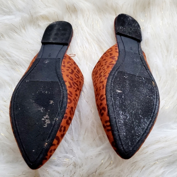 Charles Albert cheetah-print slip on flats - Picture 5 of 5